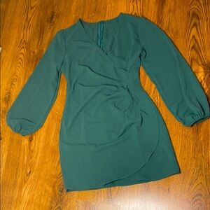 🌹 Flounce Sleeve Asymmetrical Wrap Dress 🌹